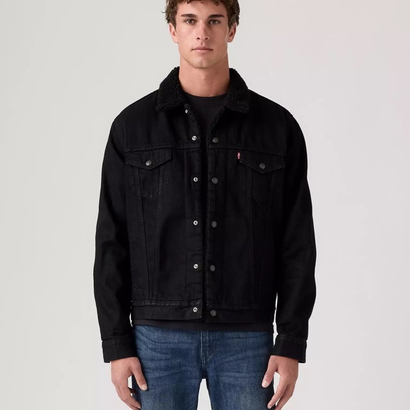 Levi's Sherpa Lined Jacket with Black and Gray - Picture 6 of 6